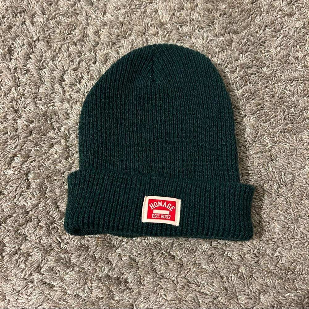 Homage Green Knit Beanie